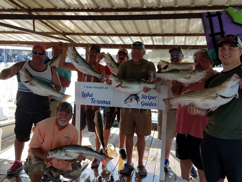 Finally Fishing Striper Guide Service Lake Texoma Fishing Guide