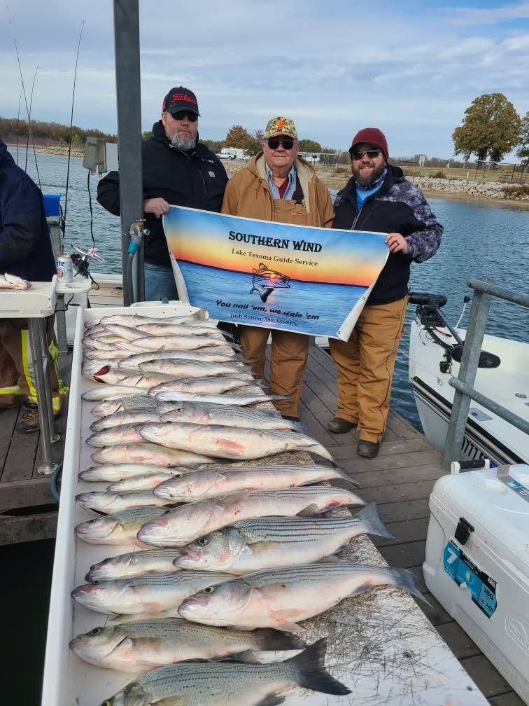 Striper Guide Lake Texoma Southern Wind Guide Service Lake Texoma Fishing Guide